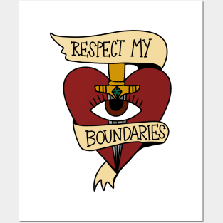 Respect my boundaries Posters and Art